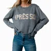 Panache Addy Apres Ski Sweater In Grey In Gray