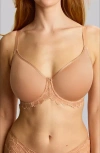 Panache Allure Underwire Spacer Foam T-shirt Bra In Brown