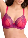 Panache Ana Side Support Plunge Bra In Orchid,indigo