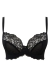 Panache Ava Lace Plunge Bra In Black