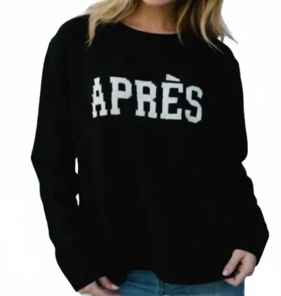 Panache Apparel Apres Sweater In Black