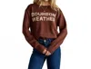 Panache Apparel Bourbon Weather Sweater In Brown In Brown