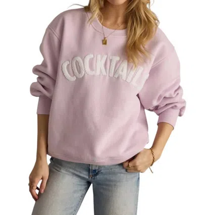 Panache Apparel Cocktails Sweatshirt In Lavender In Purple