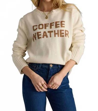 Panache Apparel Coffee Weather Sweater In Ivory In Beige