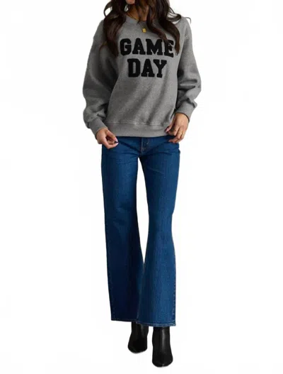 Panache Apparel Game Day Sweatshirt In Gray In Grey