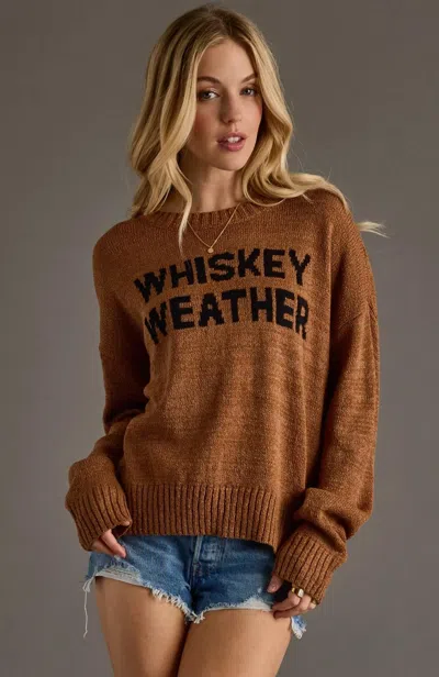 Panache Apparel Lightweight Whiskey Weather Sweater In Brown In Neutral