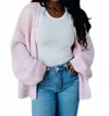 Panache Apparel Ski Cardigan In Pink In Pink