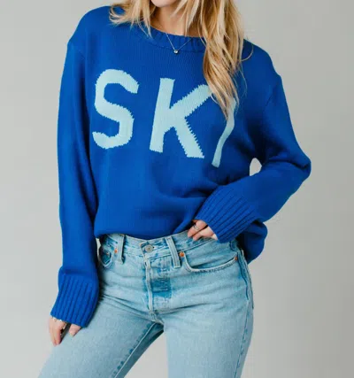 Panache Apparel Ski Sweater In Blue
