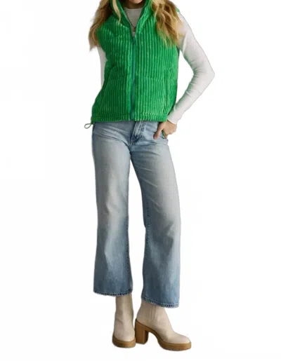 Panache Apparel The Aspen Corduroy Vest In Green