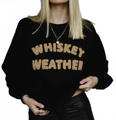 Panache Apparel Whiskey Weather Sweatshirt In Black