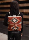 Panache Apparel Women's Western Southwest Aztec Backpack In Rust, Brown, Tan, Turquoise In Multi