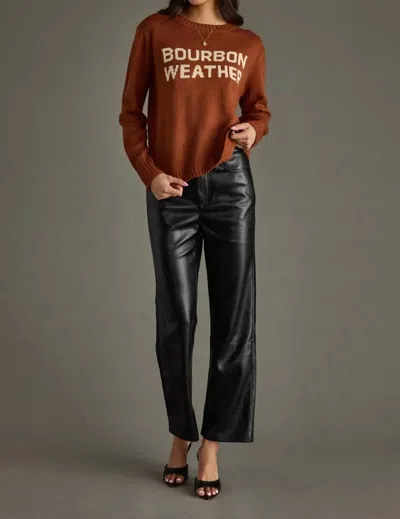 Panache Bourbon Sweater In Brown In Black