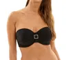 Panache Dd-cup Underwire Bandeau Bikini Bra In Pan Black In Multi