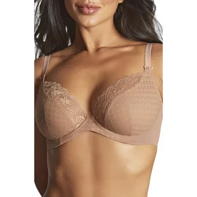 Panache Envy Underwire Plunge T-shirt Bra In Honey
