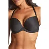 Panache Faith Underwire Moulded Plunge T-shirt Bra In Noir
