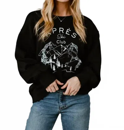Panache Lexi Apres Ski Crew Neck In Black