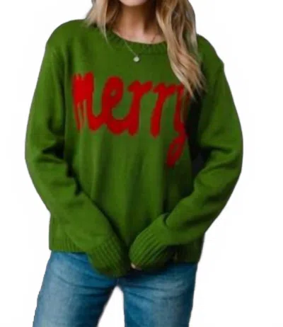 Panache Merry Sweater In Green