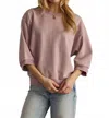 Panache Quarter Sleeve Sweatshirt In Lilac In Blue
