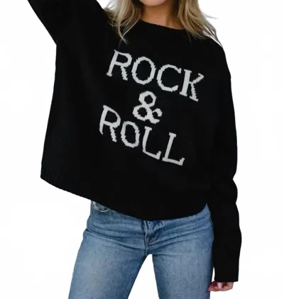 Panache Rock And Roll Sweater In Black And White