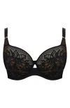 Panache Sophia Underwire Lace Bra In Black