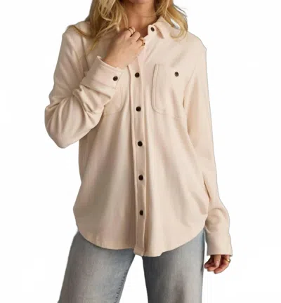 Panache Super Soft Button Up Shirt In Ivory In Neutral