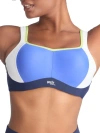 Panache Ultimate High Impact Underwire Sports Bra In Blue Colorblock