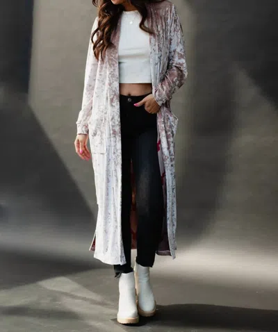 Panache Velvet Duster In Light Pink