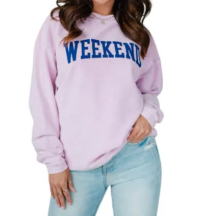 Panache Weekend Sweatshirt In Purple