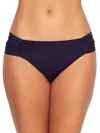 Panache Women's Anya Riva Gathered Bikini Bottom In Blue