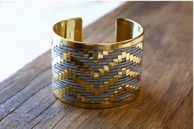 Panache Women's Chevron Cuff Bracelet In Gold