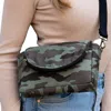 Panache Women's Cotton Canvas Crossbody Bag In Green Camo In Green