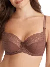 Panache Women's Envy Side Support Balconette Bra In Brown