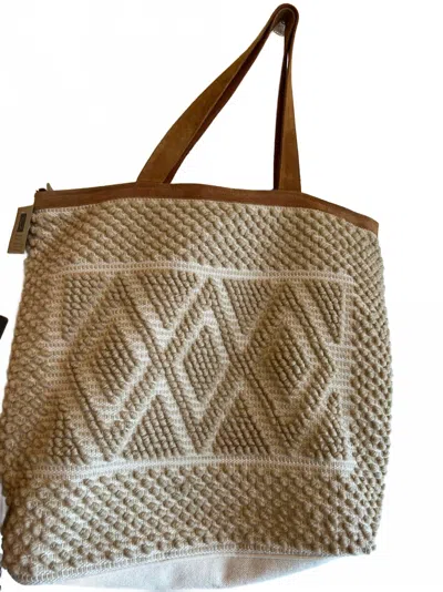 Panache Women's Textured Tote Bag In Cream In White