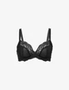 Panache Ava Lace Plunge Bra In Black