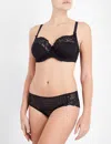 Panache Envy Stretch-lace Underwired Balconette Bra In Black