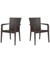 Panama Jack Alberta Set Of 2 Stackable Armchairs