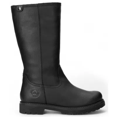 Panama Jack Bambina B60 - Women's Black Knee High Leather Boots