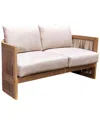 Panama Jack Cabo Loveseat With Cushions In Brown
