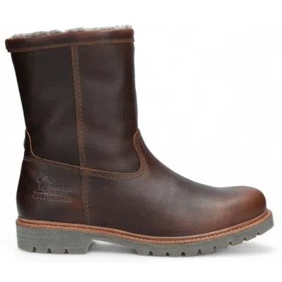 Panama Jack Fedro C10 - Men's Brown Waterproof Leather Biker Boots