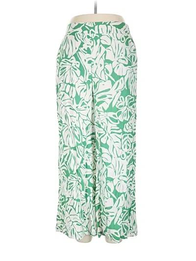 Pre-owned Panama Jack Linen Pants In Green