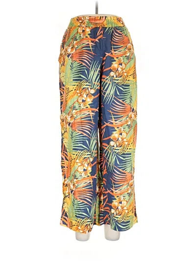 Pre-owned Panama Jack Linen Pants In Yellow