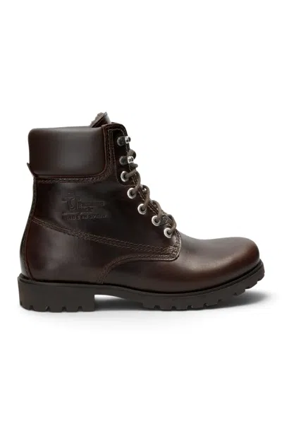 Panama Jack Men's Brown Leather Lace-up Ankle Boots - Pj03-igloo-c45 In Multi