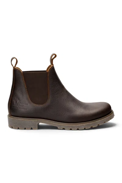 Panama Jack Men's Chestnut Brown Leather Waterproof Chelsea Boots - Biar C2 In Multi