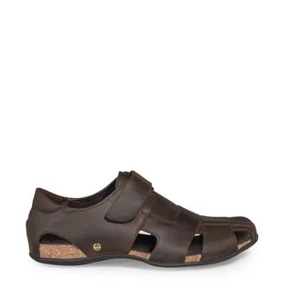 Panama Jack Men's Fletcher Basic C1 Leather Sandals In Brown
