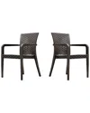 Panama Jack Montana Set Of 2 Stackable Armchairs