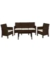 Panama Jack Nova 4pc Sofa Set With Cushions