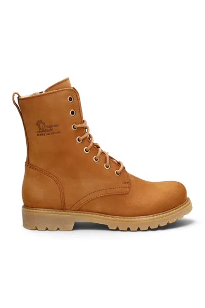 Panama Jack Women's Brown Waterproof Leather Warm Lace-up Boots - Frisia-b44 In Multi