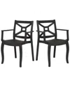Panama Jack Zeus Set Of 2 Stackable Armchairs