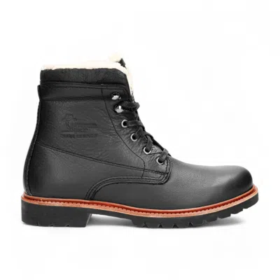 Panama Jack S Men's Black P03 Aviator Leather Boots In Gray