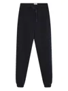 Panama Route Drawstring Track Pants In Black